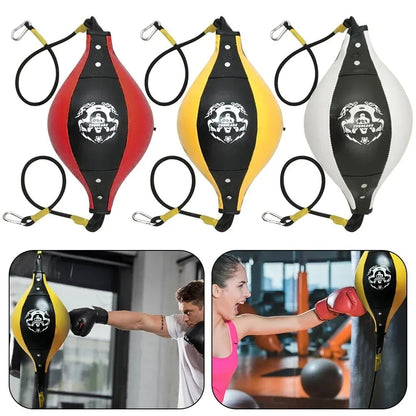 Quality Leather Boxing Punching Bag Boxing Speed Bag Double End Training Reflex Speed Balls